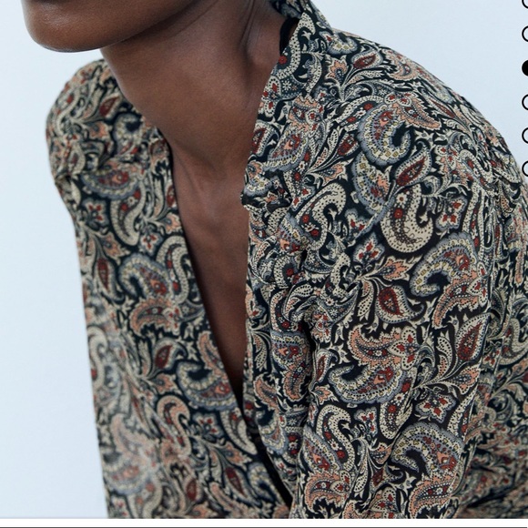 ZARA  printed mini dress - Picture 7 of 11